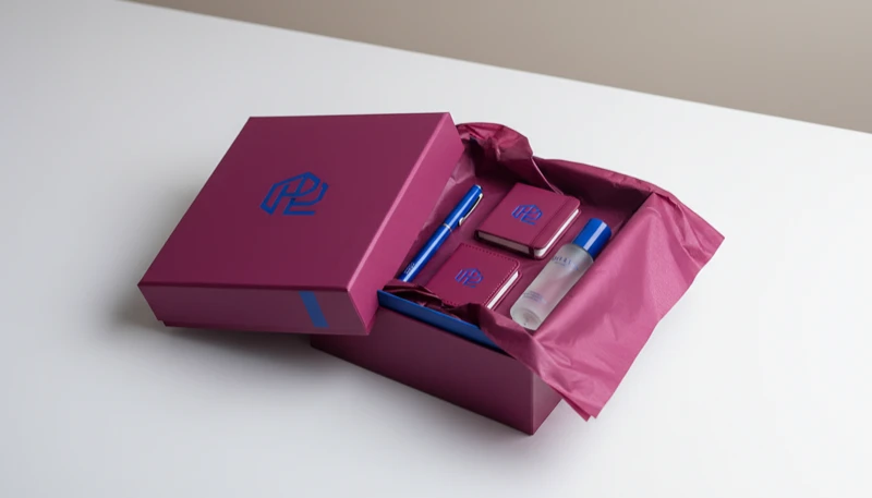 AI packaging photography showing a branded box with crisp, legible label text